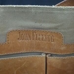 John Fluevog Tan Leather Tote Bag